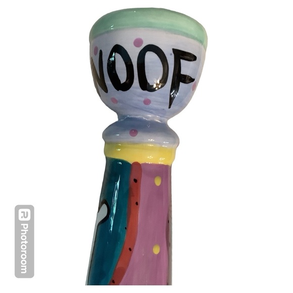 Happy Dog & Cat - WOOF DOG Candlestick "Chaleur" by Karen Gelff, Gently Used. - Picture 7 of 7